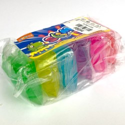 Slime glitter zestaw 6 kolorów w saszetkach masa plastyczna