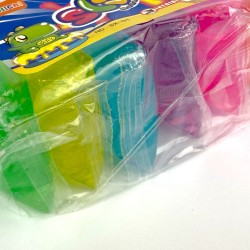 Slime glitter zestaw 6 kolorów w saszetkach masa plastyczna