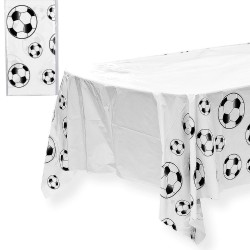 Biały Obrus z piłką Futbol...