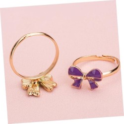 Pierścionki dziecięce emaliowane z regulacją 36 szt.