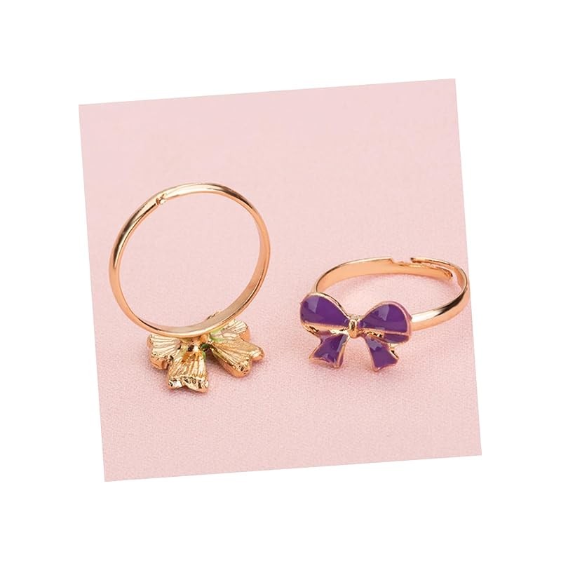 Pierścionki dziecięce emaliowane z regulacją 36 szt.