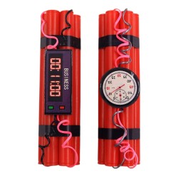 Halloween Atrapa Laski Dynamitu z Zegarem TNT