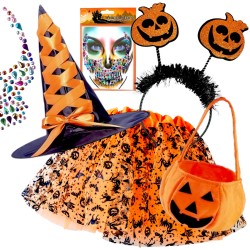 Czarno-pomarańczowy Zestaw...