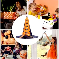 Czarno-pomarańczowy Zestaw Wiedźma dynia czarownica halloween