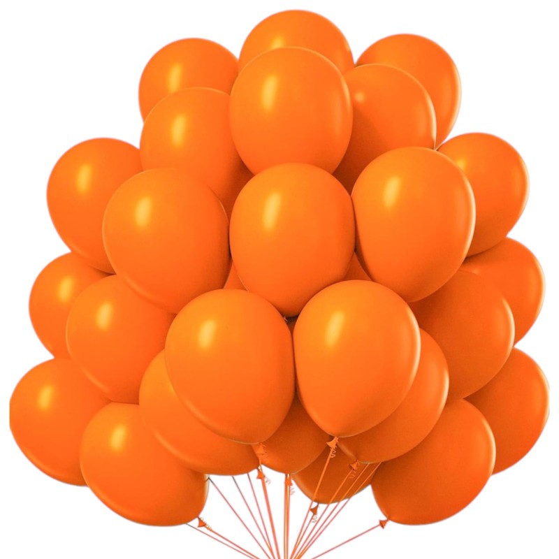 Balony lateksowe pomarańczowe 100 sztuk 30 cm