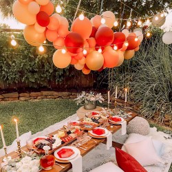 Balony lateksowe pomarańczowe 100 sztuk 30 cm