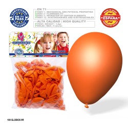 Balony lateksowe pomarańczowe 23 cm 100 sztuk
