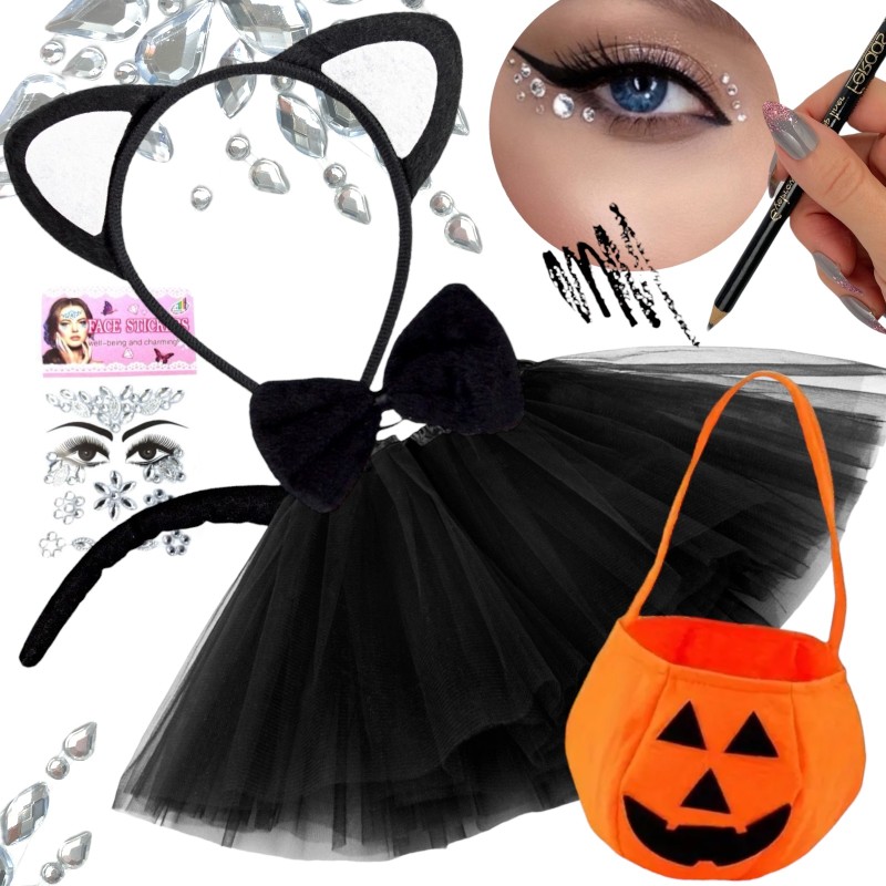 Strój Kotek pazurki kredka Dynia