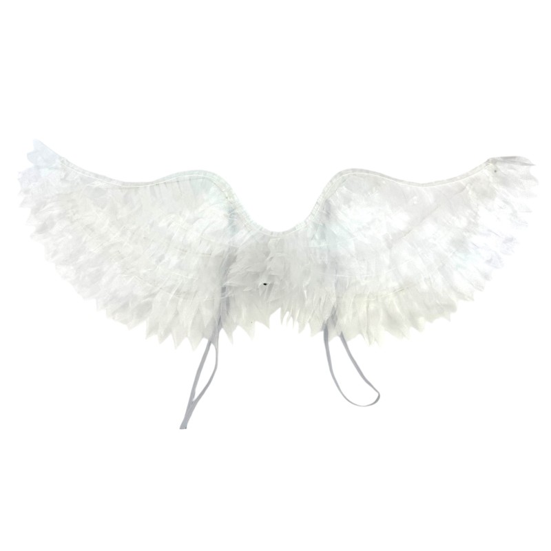 Skrzydełka Aniołka Magiczne Delikatne LED Tiul 56x17cm