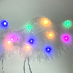 Skrzydełka Aniołka Magiczne Delikatne LED Tiul 56x17cm