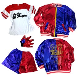 Strój Harley Quinn Joker dla Dzieci Kostium Cosplay z Kurtką