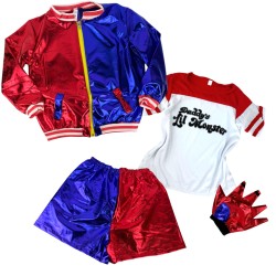 Zestaw Cosplay Harley Quinn dla Dzieci z Peruką