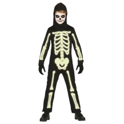Kostium FLUO świecącego w ciemności szkieletu Strój kościotrup