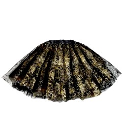 Strój wiedźma nietoperz Złota pajęczarka Zestaw z tutu Halloween