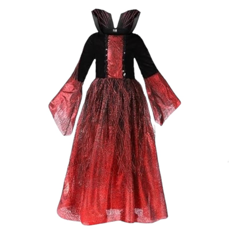 Strój Wampirzyca Gotycka Królowa Nietoperzy Wampir