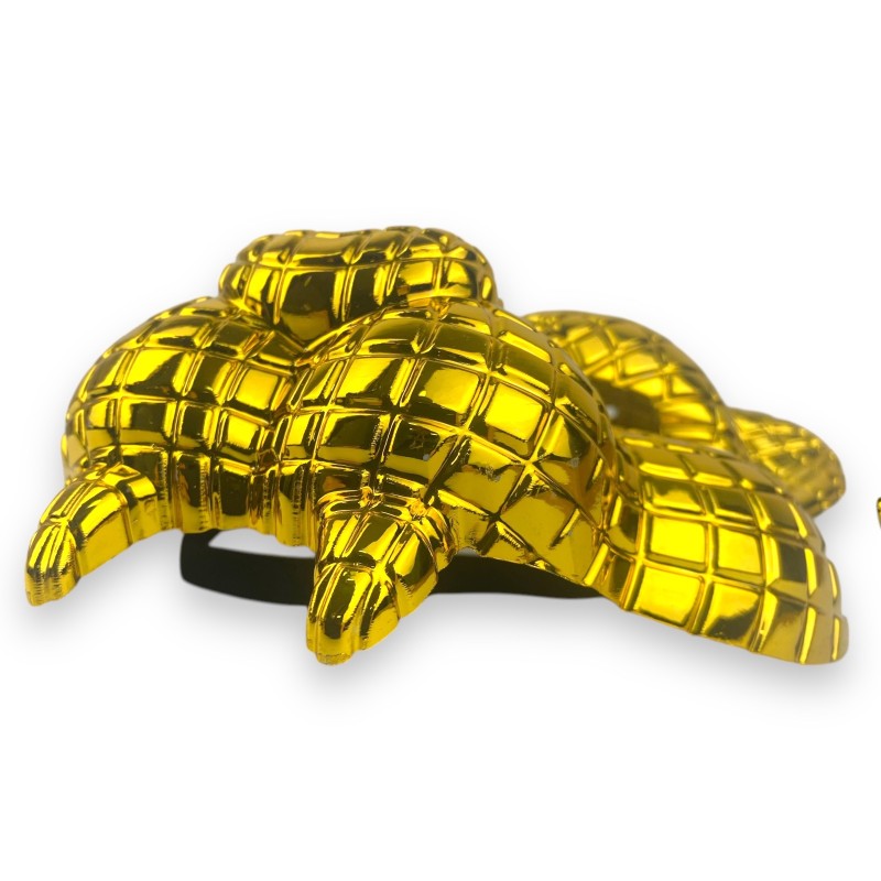 Złota maska pantera 18x20 cm