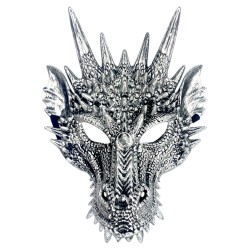 Maska 3D Smoka z Rogami Cosplay