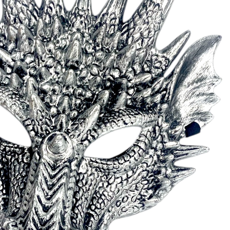 Maska 3D Smoka z Rogami Cosplay