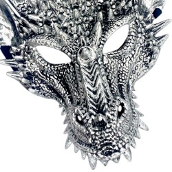 Maska 3D Smoka z Rogami Cosplay