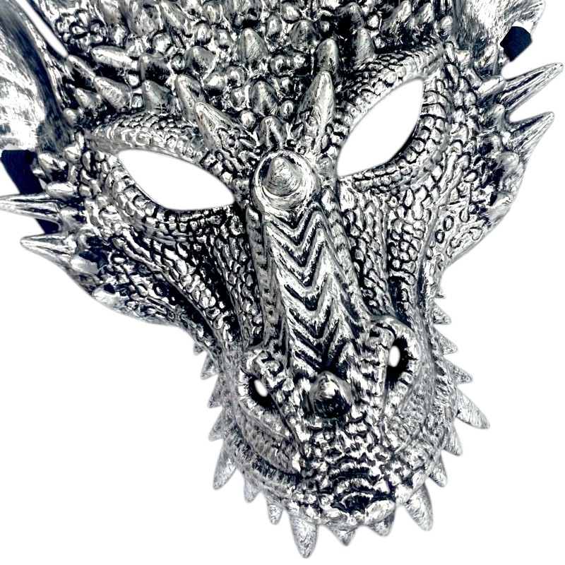 Maska 3D Smoka z Rogami Cosplay