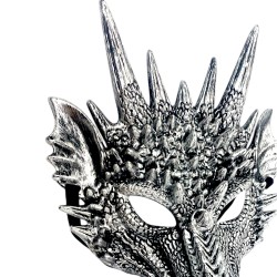 Maska 3D Smoka z Rogami Cosplay