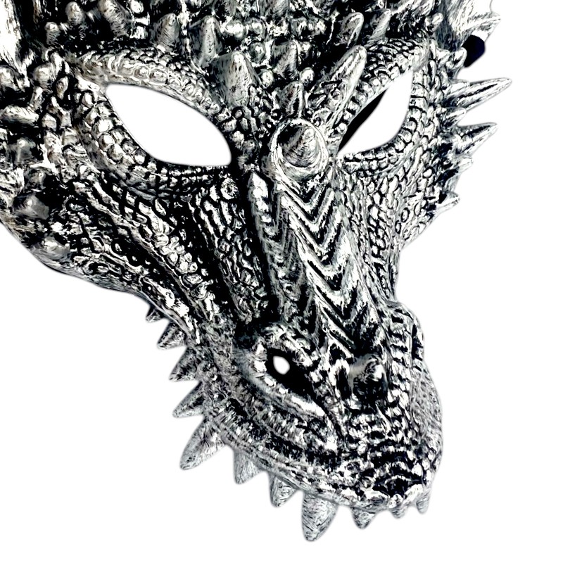 Maska 3D Smoka z Rogami Cosplay