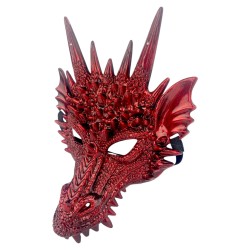 Maska 3D Smoka z Rogami Cosplay