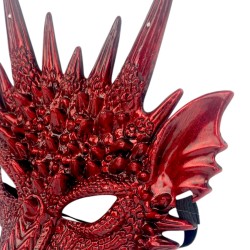 Maska 3D Smoka z Rogami Cosplay