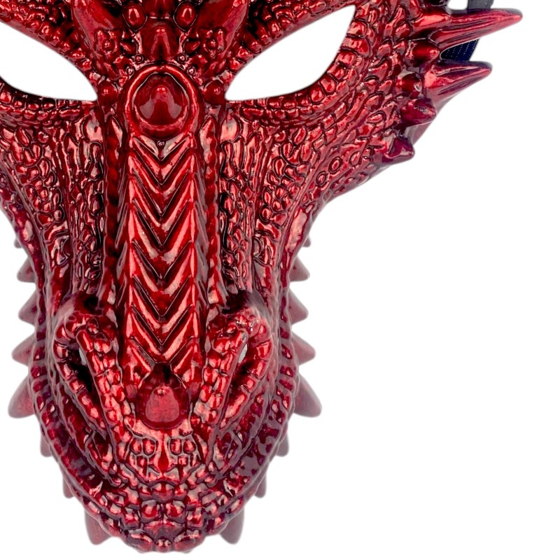 Maska 3D Smoka z Rogami Cosplay