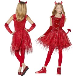 Kostium Diabełka Red Devil dla Dziewczynki