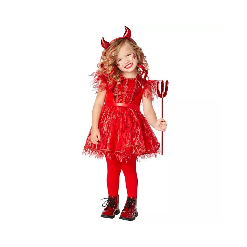 Kostium Diabełka Red Devil dla Dziewczynki