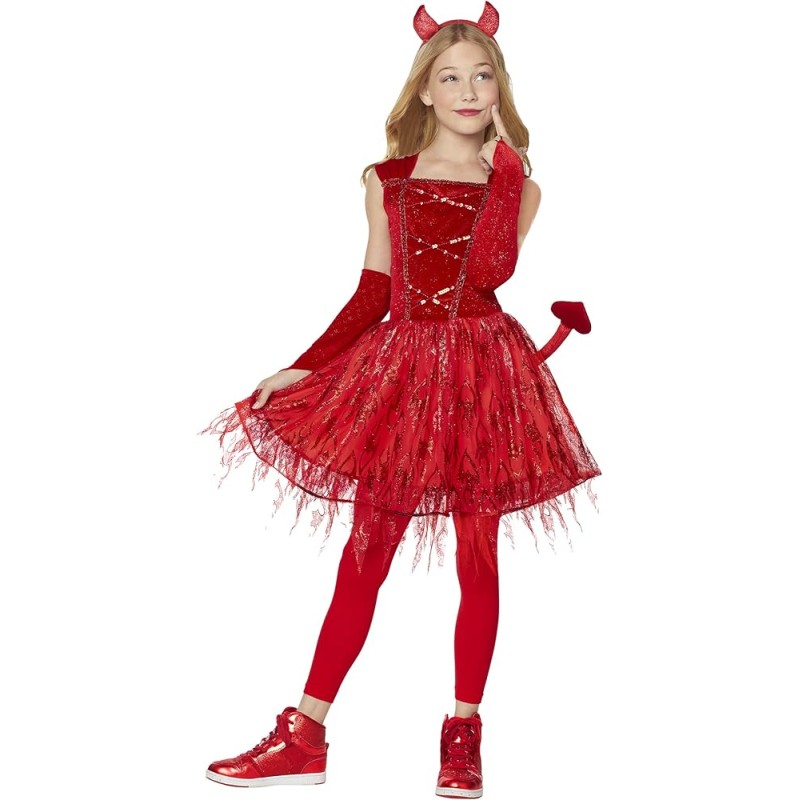 Kostium Diabełka Red Devil dla Dziewczynki