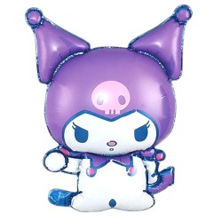 Zestaw Balonów Urodzeniowych Kuromi z Cyfrą Anime