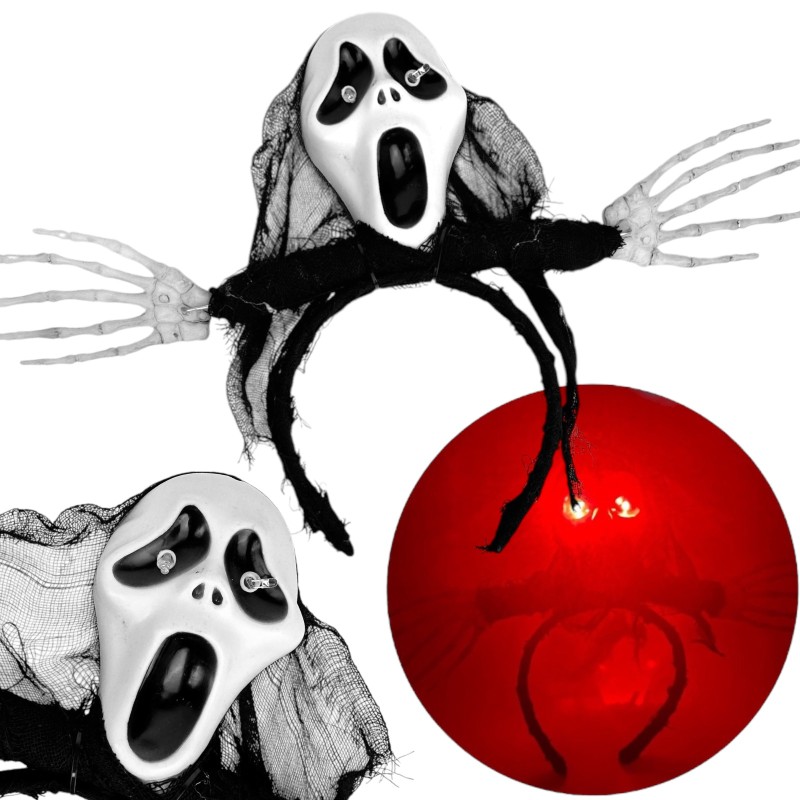 Opaska halloween czaszka
