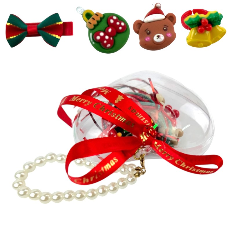 Świąteczny Zestaw Biżuterii DIY Zawieszki Bombki