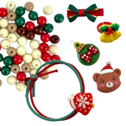 Świąteczny Zestaw Biżuterii DIY Zawieszki Bombki