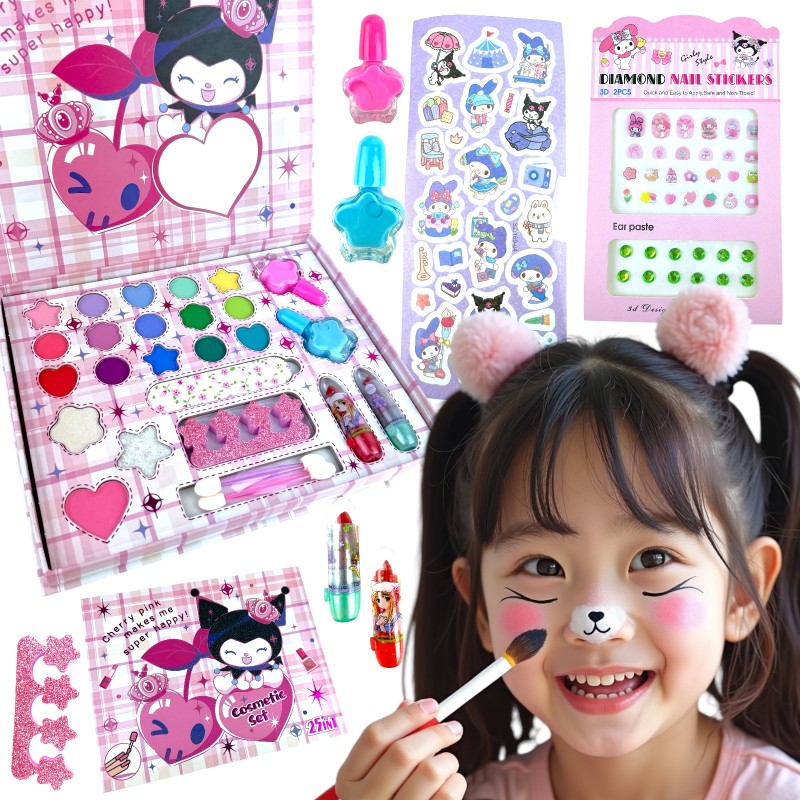 Zestaw Kawaii Kuromi - Naklejki Ozdoby Malowidła