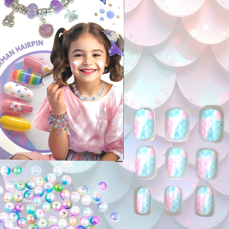 Biżuteria Syrenka - Magiczny Zestaw DIY 48 Elementów