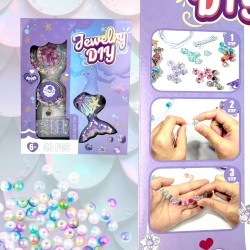 Biżuteria Syrenka - Magiczny Zestaw DIY 48 Elementów