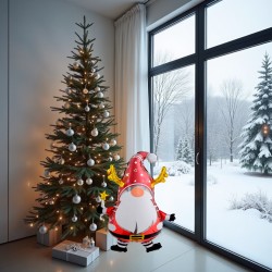 Świąteczny Balon Foliowy Skrzat z Różdżką 76x60 cm