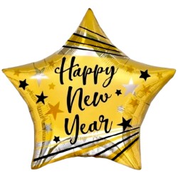 Balon foliowy złota gwiazda...