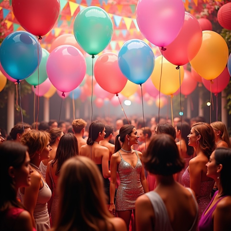 Balony lateksowe transparentne kolorowe 50 szt.