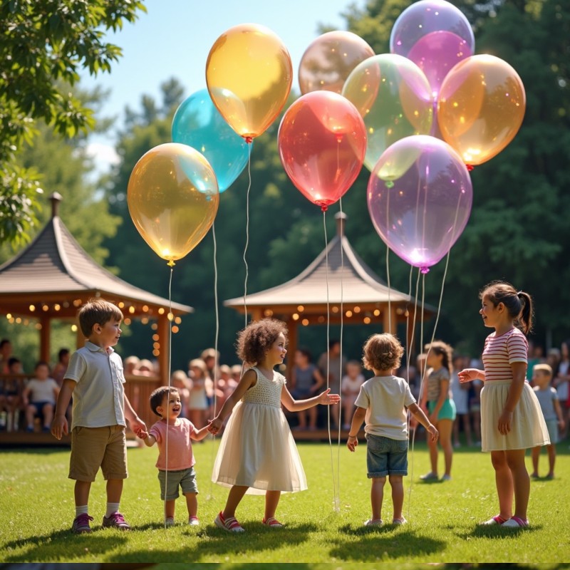 Balony lateksowe transparentne kolorowe 50 szt.