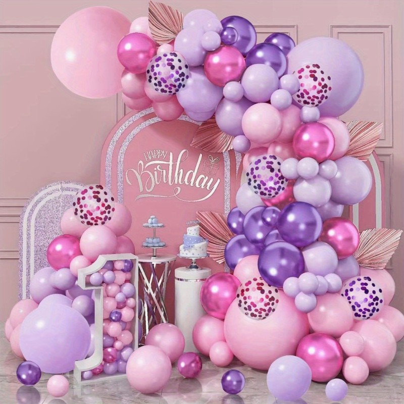 Balony lateksowe Pastelowe Matowe róż fuksja 12" 30cm