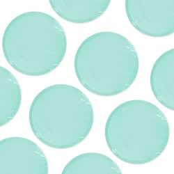 Talerzyki papierowe 18cm  Pastelowe miętowe Zielone 10szt