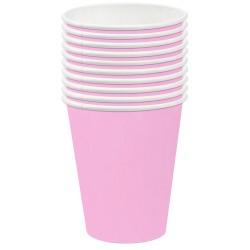 Kubeczki papierowe jednorazowe Różowe 10szt