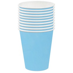 Kubeczki papierowe Pastelowe Niebieskie Turkusowe 10szt
