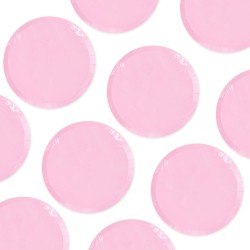 Talerzyki papierowe 18cm Pastelowe Różowe 10szt