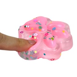 Gniotek Mochi Kocia Łapka Pow cekiny