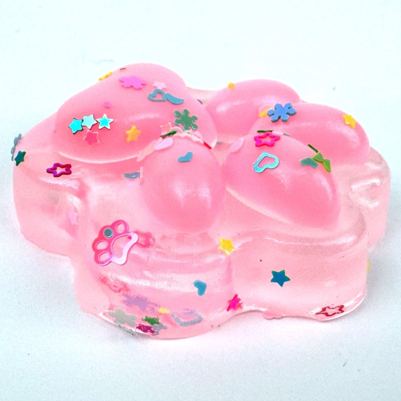 Gniotek Mochi Kocia Łapka Pow cekiny